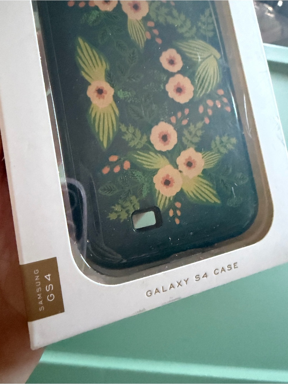 Rifle Paper Co. Green Floral Galaxy S4 Case with Pink Flowers - Picture 4 of 6